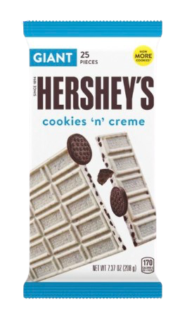 HERSHEYS COOKIES N CREME GIANT BAR 208G