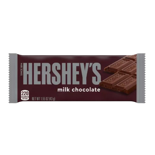 HERSHEY CHOCOLATE 43GM MILK SINGLE