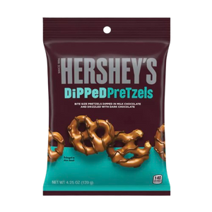 HERSHEYS 4.25OZ MILK DIPPED PRETZELS