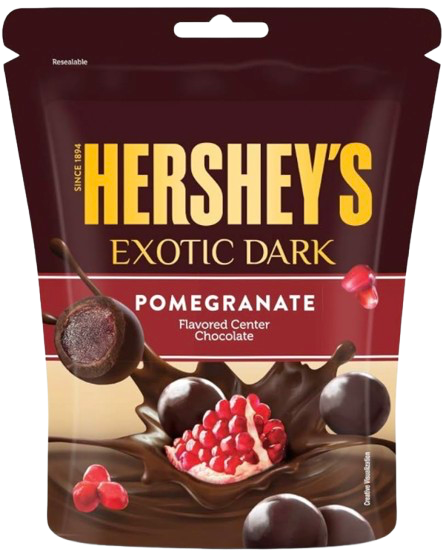 HERSHEY CHOCOLATE POMEGRANATE (EXOTIC DARK) 33.3GM