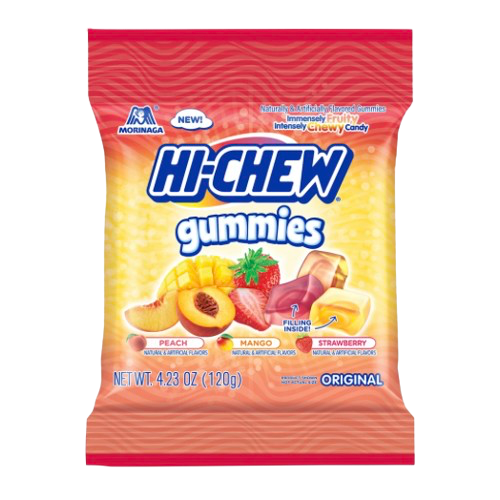 HI-CHEW PEG BAG GUMMIES ORIGINAL MIX 4.23oz