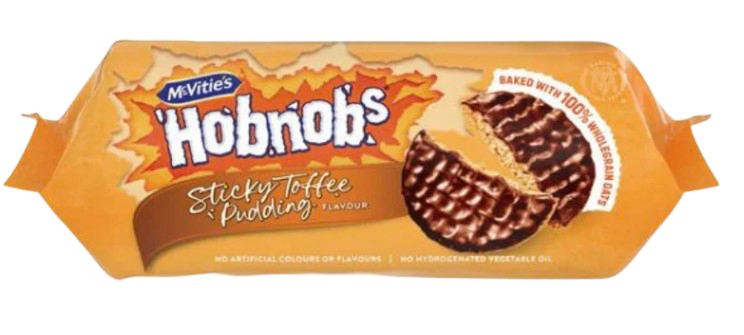 MCVITIES HOBNOBS STICKY TOFFEE PUDDING 262G UK