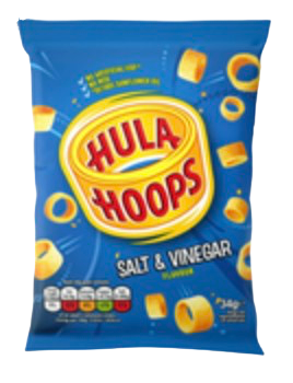 HULA HOOPS SALT VINEGAR 34G UK (BBD 07/09/24)