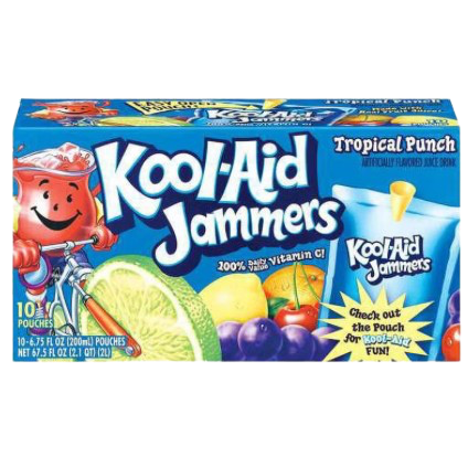 KOOL-AID JAMMERS TROPICAL PUNCH 10PK