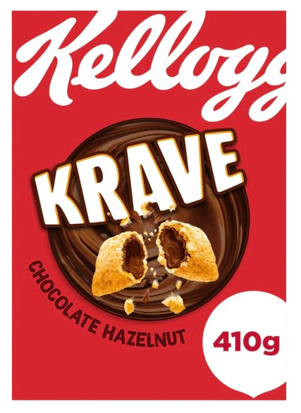 KELLOGGS KRAVE CHOC HAZELNUT 410G UK