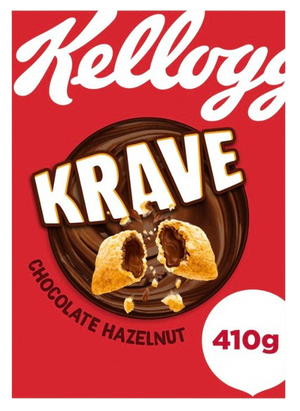 KELLOGGS KRAVE CHOC HAZELNUT 410G UK