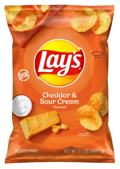 Lay's Cheddar & Sour Cream Chips 184 grams  USA