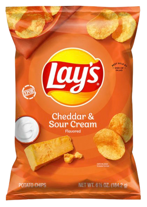 LAYS CHEDDAR & SOUR CREAM 184.2G USA