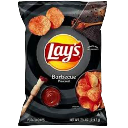 LAYS BBQ POTATO CHIPS 6.5OZ USA