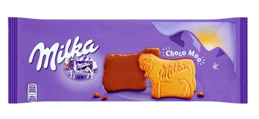 MILKA LARGE CHOCO MOO CHOCOLATE BISCUITS 200G