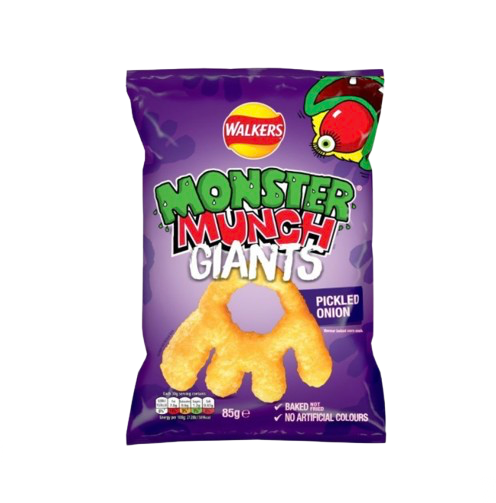MONSTER MUNCH GIANTS PICKLED ONION 85G (BBD 27/12/25)