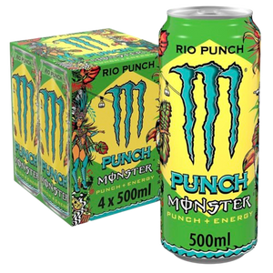 MONSTER  RIO PUNCH 500ML 4 PACK