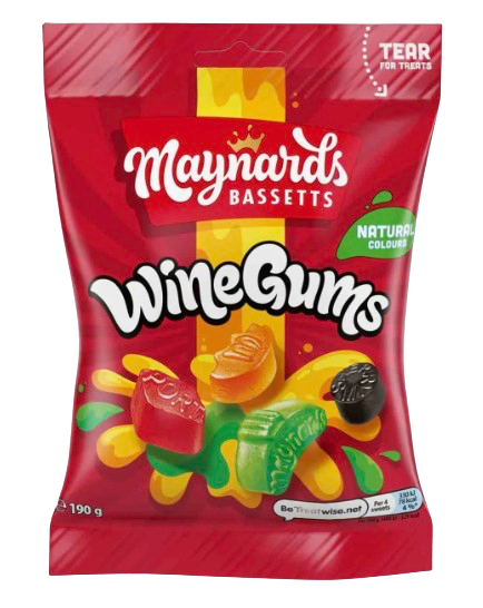 Maynards Bassets Wine Gums Bag 130g UK