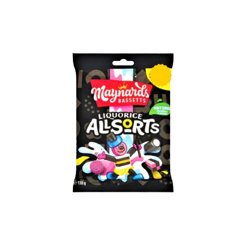 MAYNARDS BASSETTS LIQUORICE ALLSORTS 130G UK