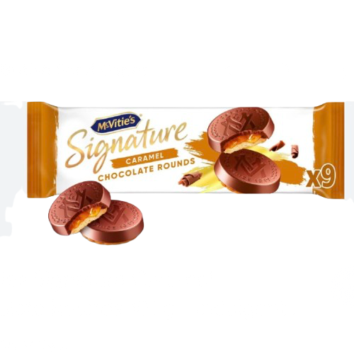 McVities Chocolate Caramel Rounds 109g (BBD 07/07/2026)