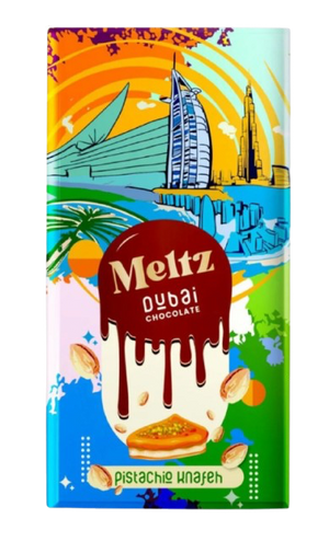 Meltz Dubai Chocolate Pistachio Knafeh 75g (Thick Block)
