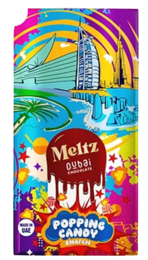 Meltz Dubai Chocolate Popping Candy 75g (Thick block)