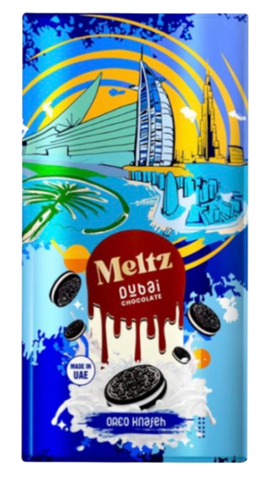 Meltz Dubai Chocolate Oreo Knafeh 75g (Thick block)