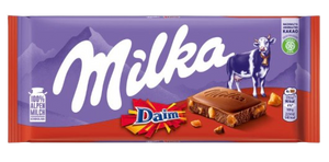 Milka Daim Chocolate Bar (Airfreight UK)