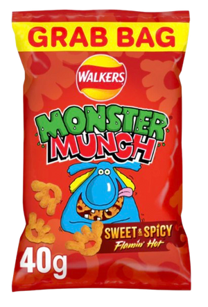 MONSTER MUNCH FLAMIN HOT 40G (BBD 14/09/24) UK