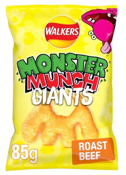 MONSTER MUNCH GIANTS ROAST BEEF 85G UK (BBD 31/08/24)