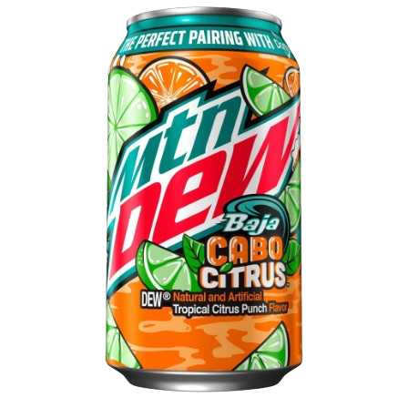 MOUNTAIN DEW CABO CITRUS 355ML USA