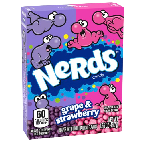 NERDS GRAPE & STRAWBERRY46.7G/1.65OZ