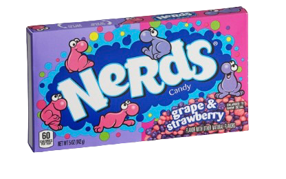 NERDS GRAPE STRAWBERRY THEATRE BOX USA 5OZ/141G