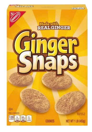 OLD FASHION GINGER SNAPS 16oz/453.5g USA