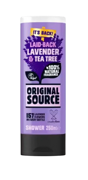 ORIGINAL SOURCE BODY WASH 250ML LAVENDER & TEA TREE