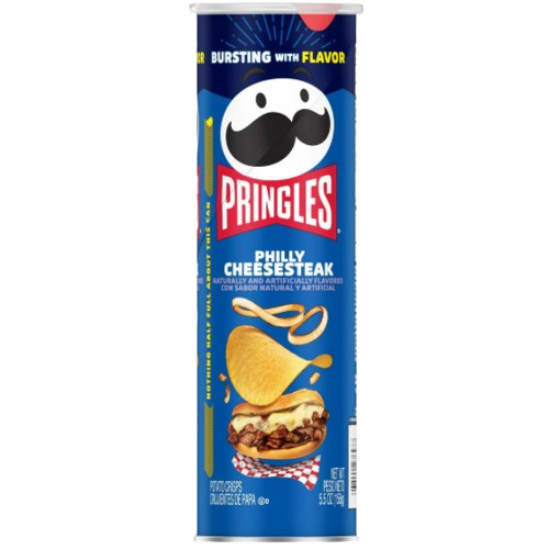 PRINGLES PHILLY CHEESESTEAK 156G/5.5OZ USA