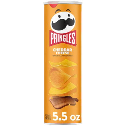 PRINGLES POTATO CHIPS USA 158G CHEDDAR CHEESE