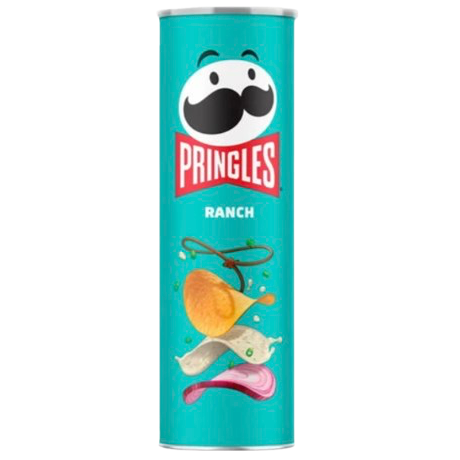 PRINGLES POTATO CHIPS USA 158G RANCH