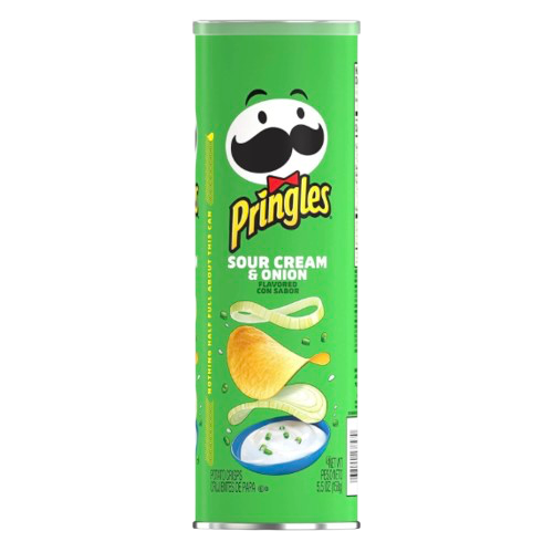 PRINGLES POTATO CHIPS USA 158G SOUR CREAM & ONION