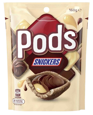 PODS SNICKERS 160g Pouch