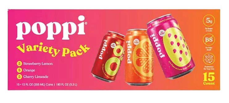 Poppi Variety Pack 15 cans ($4.99/Can)