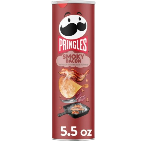 PRINGLES SMOKY BACON 5.5OZ