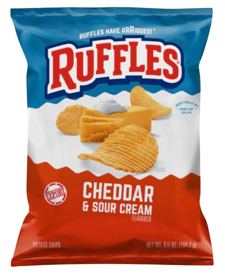 Ruffles Potato Chips Cheddar & Sour Cream 184 grams USA