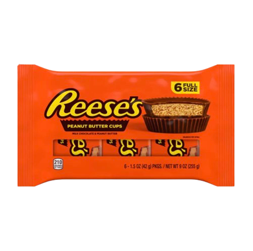 REESES PEANUT BUTTER CUP CHOCOLATE (1.5OZ X 6) SIX PACK
