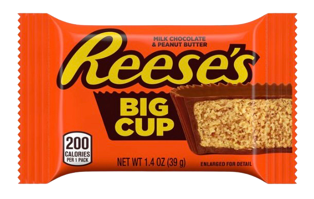 REESES PEANUT BUTTER CUP CHOCOLATE 1.4OZ/39G BIG CUP USA