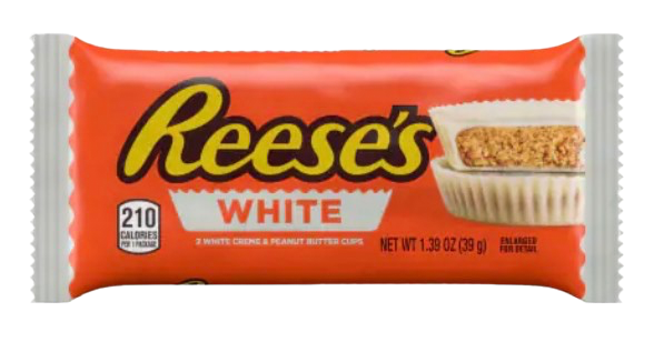 REESES PEANUT BUTTER CUP 1.39OZ WHITE