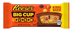 REESES PEANUT BUTTER CUP CHOCOLATE 2.8OZ KING SIZE BIG CUP WITH PIECES