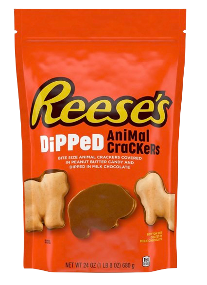 Reeses Chocolate Dipped Animal Crackers 24oz/672G Massive Bag