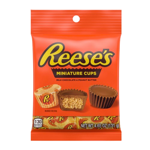 REESES PEANUT BUTTER CUP CHOCOLATE 4.65OZ MINI PEG