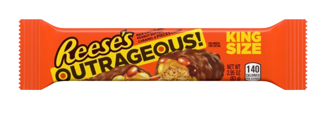 REESES OUTRAGEOUS KING SIZE WITH PIECES BAR 2.95OZ USA