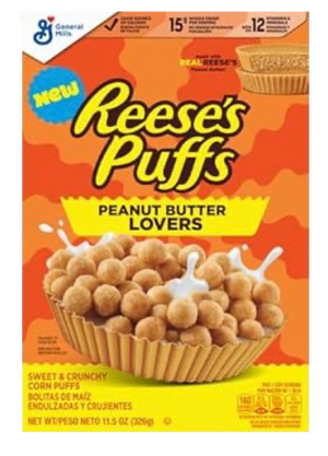 REESES PEANUT BUTTER LOVERS CEREAL 326G