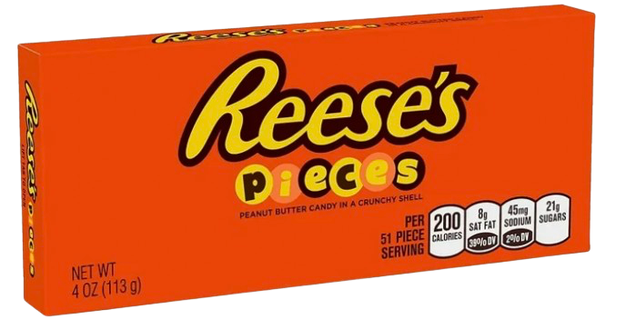 REESES PIECES CANDY 4OZ BOX