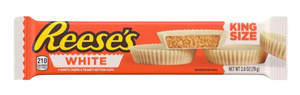 REESES PEANUT BUTTER CUP CHOCOLATE 2.8OZ WHITE KING SIZE