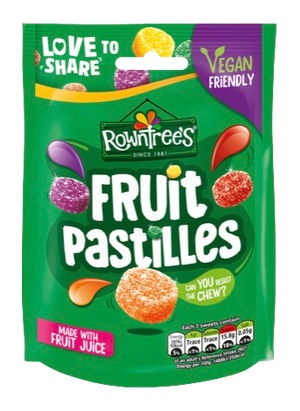 NESTLE ROWNTREES BAG FRUIT PASTILLES 114G UK