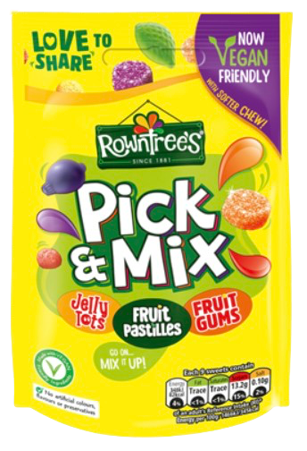 NESTLE ROWNTREES BAG PICK & MIX 120G UK